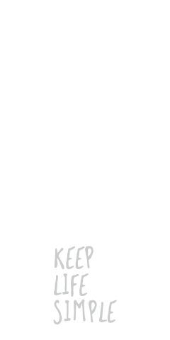Keep life simple grau