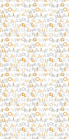 Buchstabenmuster orange grau