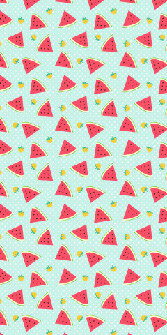 Wassermelonen und Erdbeeren
